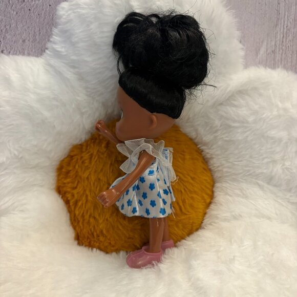 Greenbrier International 5" Doll White Blue Dress (SKU: 302TO) - Picture 4 of 7